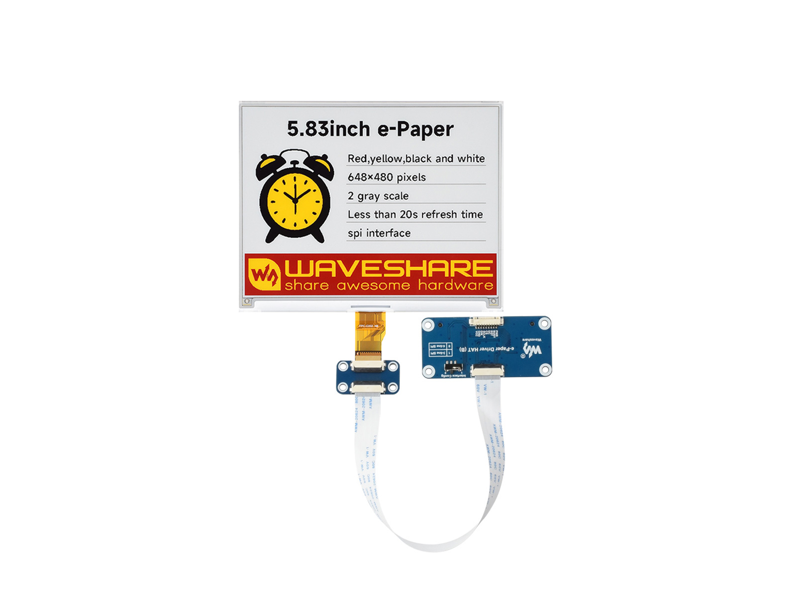 Waveshare 5,83-дюймовый диспле – обзор и цена Display Epaper 2.9